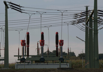 Transformer station in the energy industry