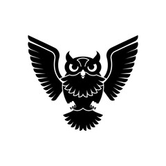 Owl icon. Eagle-owl bird sign. vector illustration