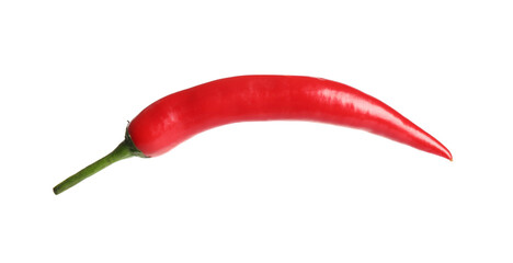 Red hot chili pepper isolated on white