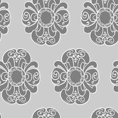 indian traditional oriental geometric vector seamless pattern