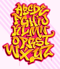 Street Based Graffiti Font / Alphabet © emrealp