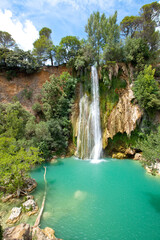 Cascade de Sillans (also written as Sillans la cascade) is one of the most beautiful waterfalls in France