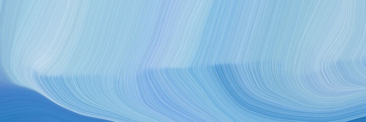 abstract and smooth background elegant graphic with sky blue, steel blue and corn flower blue color. smooth swirl waves background illustration