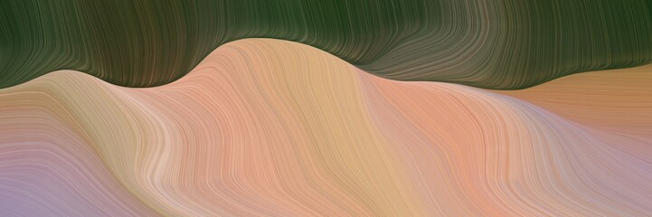 abstract and smooth creative elegant graphic with rosy brown, dark slate gray and tan color. elegant curvy swirl waves background illustration