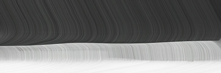Obraz premium abstract and smooth background elegant graphic with dark slate gray, light gray and dark gray color. modern waves background design