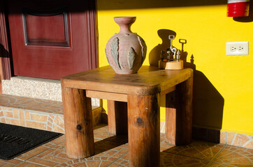 Table and Vase Early sunrise