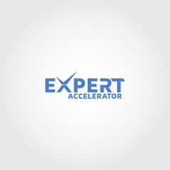 Expert vector logo design template idea