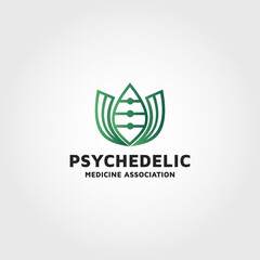 Psychedelic Medicine Association logo design template