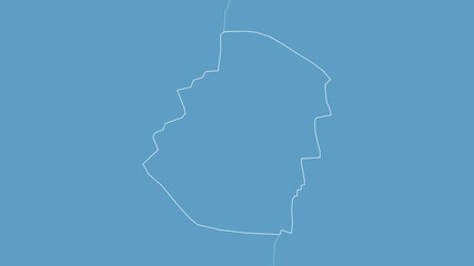 Easter tectonic plate - outlined. Pattern