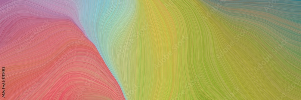 Aufkleber colorful and elegant vibrant abstract artistic waves graphic with modern soft swirl waves background