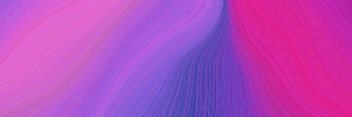 Fototapeta premium colorful and elegant vibrant abstract art waves graphic with abstract waves design with medium orchid, slate blue and medium violet red color