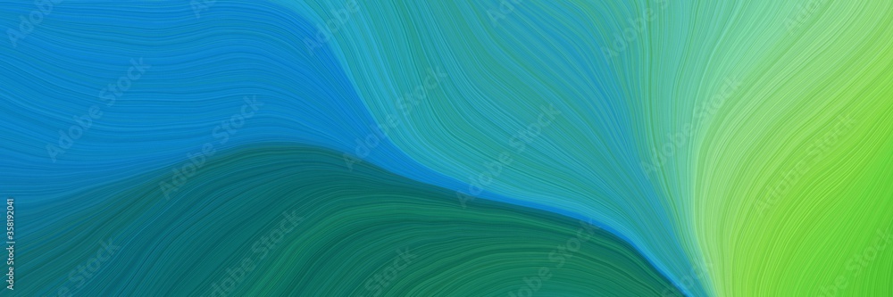 Poster colorful and elegant vibrant background graphic with modern curvy waves background design with dark 