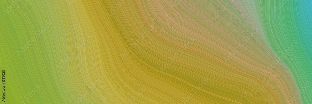 Poster colorful and elegant vibrant creative waves graphic with modern curvy waves background design with p