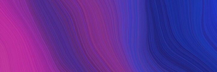 Fototapeta premium colorful and elegant vibrant background graphic with modern soft swirl waves background design with dark slate blue, midnight blue and mulberry color