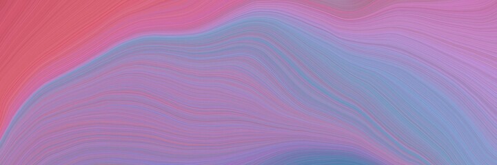 Obraz premium colorful and elegant vibrant abstract artistic waves graphic with elegant curvy swirl waves background illustration with pastel purple, indian red and pale violet red color