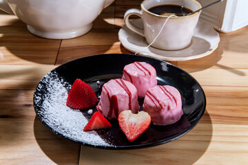 Strawberry Frosting Tea Cakes