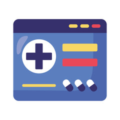 Obraz premium Cross on website vector design