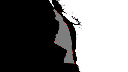 Juan De Fuca tectonic plate - vectors