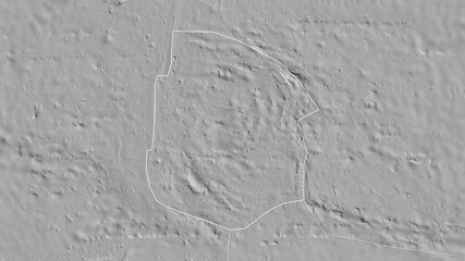 Juan Fernandez tectonic plate - outlined. Bilevel