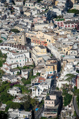 Fototapeta na wymiar La Piazzetta, Capri famous landmark