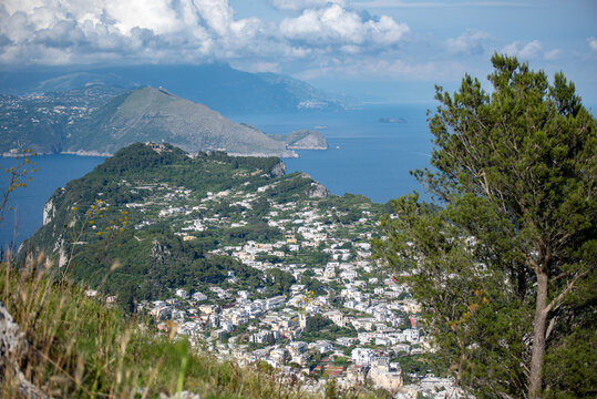 Stunning view Capri, Villa Jovis, i Galli , penisola sorrentina
