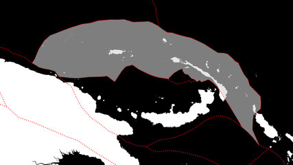 North Bismarck tectonic plate - vectors