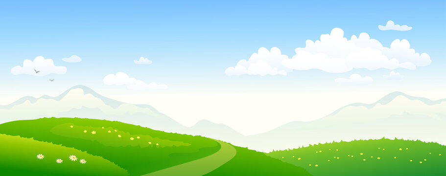 Hills and sky background