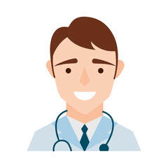 Fototapeta premium male doctor with uniform vector design