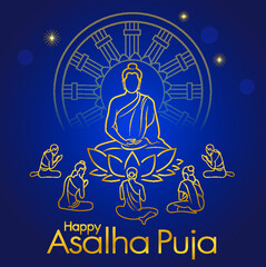 Asalha Puja Day this day to honor Buddha’s first sermon after the Lord Buddha obtained Enlightenment.