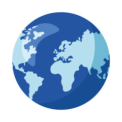 Naklejka premium Isolated world sphere vector design