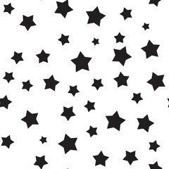 Stars seamless pattern. Backdrop texture for Christmas design. Continuous background.