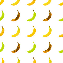 Banana. Seamless Vector Patterns.