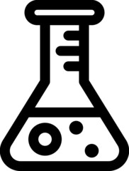 lab flask experiment icon vector for web and apps