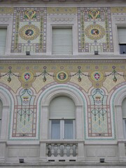 Obraz premium Trieste, Italy, Palazzo del Governo, Facade Detail