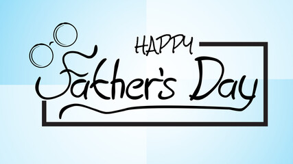 Vector illustration of happy father's day