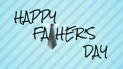 Vector illustration of happy father's day