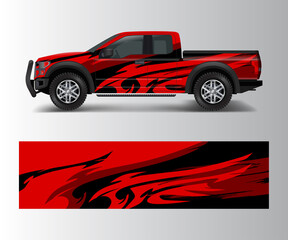custom livery race rally offroad car vehicle sticker and tinting. Car wrap decal design vector