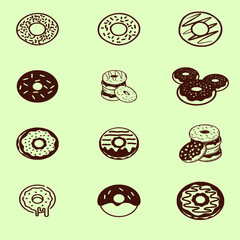 set of different kinds of sweets