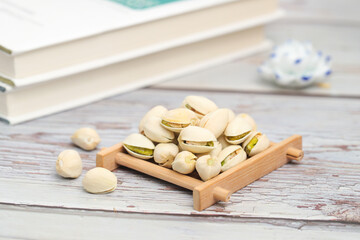 Fototapeta na wymiar Organic pistachios