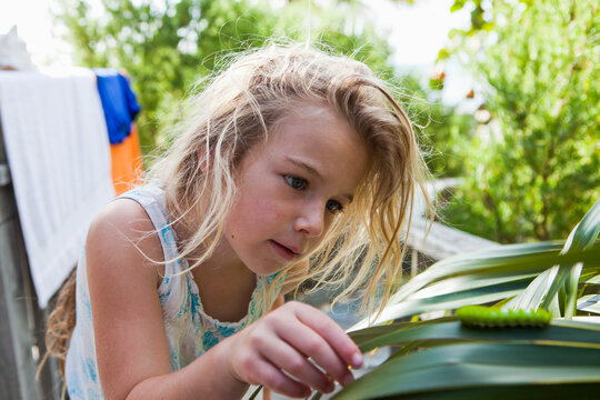 4 year old girl on vacation in the Florida Keys