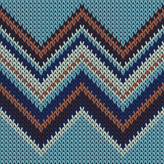 Natural zig zal lines knitting texture geometric  - obrazy, fototapety, plakaty