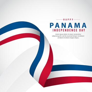 panama independence day vector template