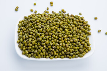 Shoot mung beans up close