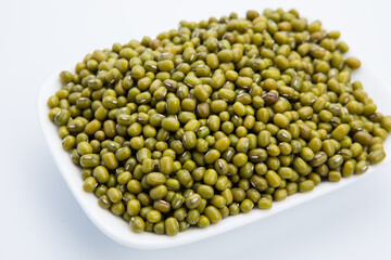 Shoot mung beans up close