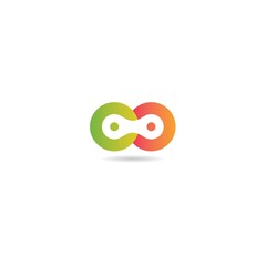 initial c with chain logo design vector, icon, element, template