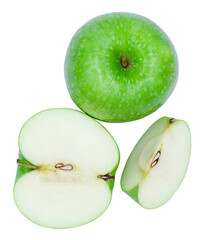 apples slice isolated