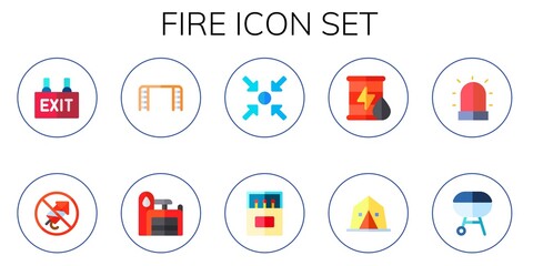 fire icon set