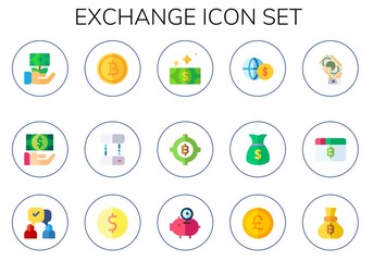 exchange icon set