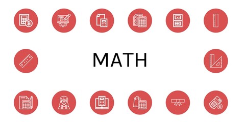 math icon set