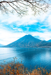 View of the atiltlan lake in Guatemala